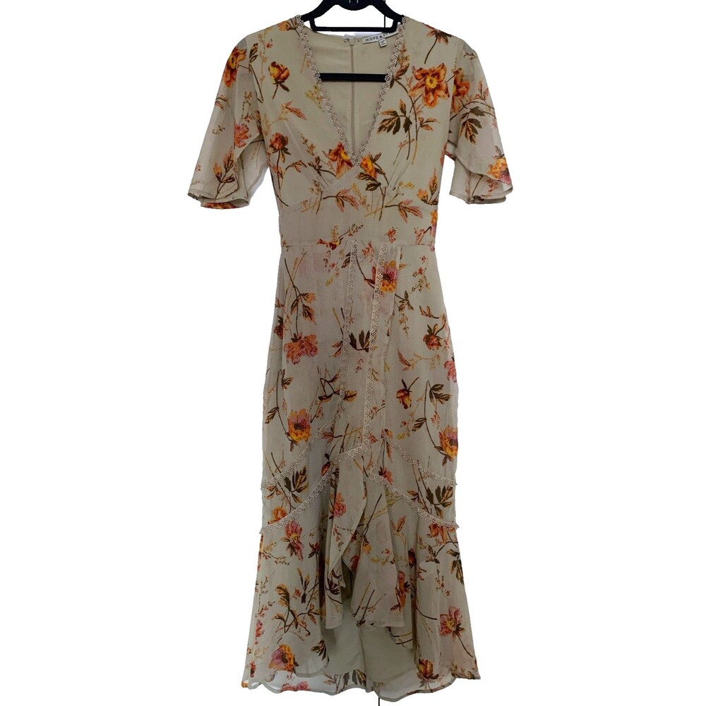 Hope&Ive Women's Dress Floral Sz 8 Romantic, Vacation style